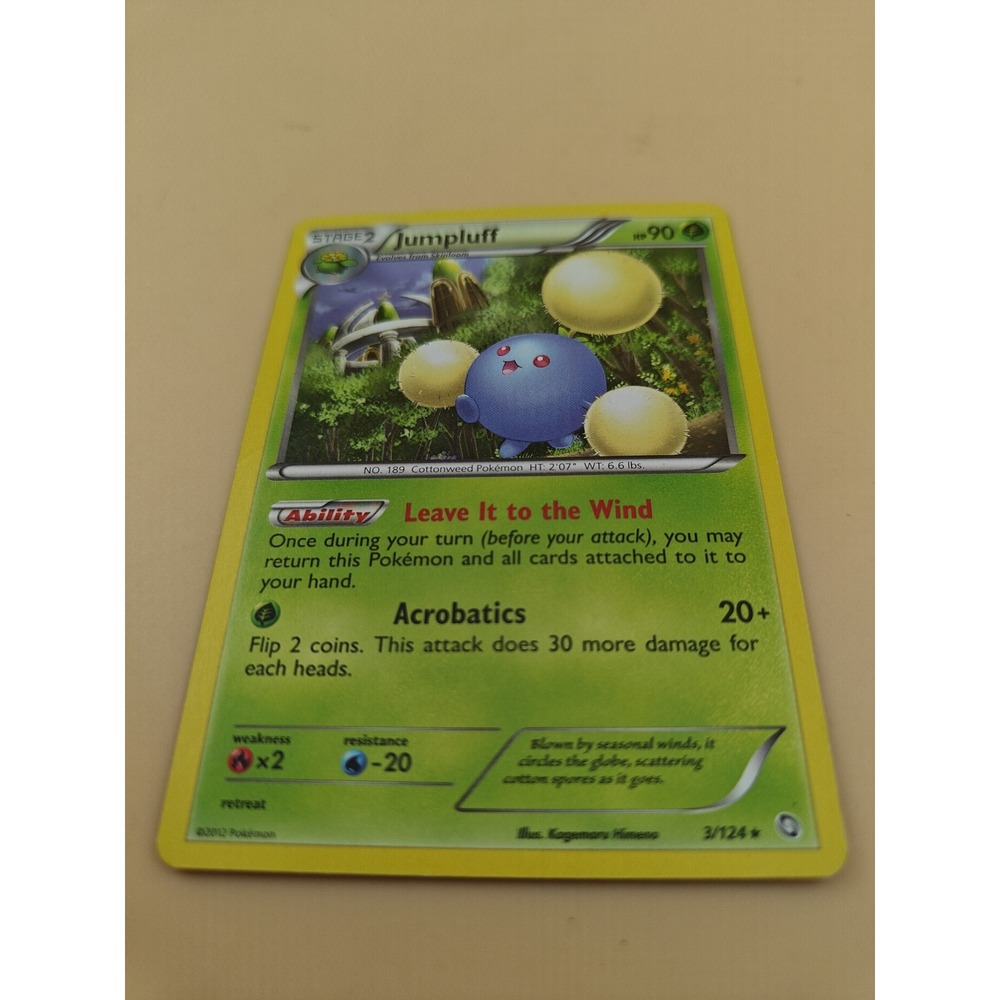 Pokemon Jumpluff 3/124 Rare Dragons Exalted Non Holo NM TCG Card